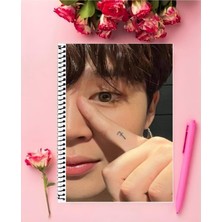 Anime And Your World Jimin Bts Defter 1 Adet Özel Tasarım A4 Boyutu 21*29 cm  Telli Çizgisiz Büyük Boy defter