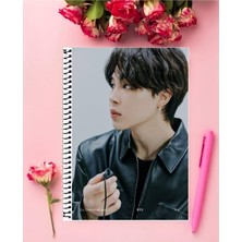 Anime And Your World Jimin Bts Defter 1 Adet Özel Tasarım A4 Boyutu 21*29 cm  Telli Çizgisiz Büyük Boy defter