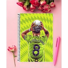Anime And Your World Messi Ronaldo Mbappe Futbolcular Defter 1 Ade A4 Boyutu 21*29 cm Telli Kareli Büyük Boy