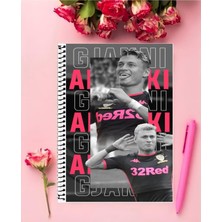 Anime And Your World Messi Ronaldo Mbappe Futbolcular Defter 1 Ade A4 Boyutu 21*29 cm Telli Kareli Büyük Boy