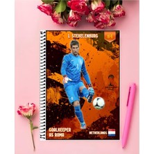Anime And Your World Messi Ronaldo Mbappe Futbolcular Defter 1 Adet Tasarım A5 Boyutu 15*21 cm  Telli Çizgisiz Orta Boy 