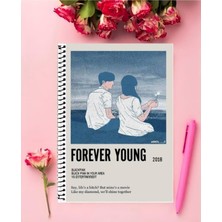 Anime And Your World Blackpink Bts Twive Anime Kpop Defter 1 Adet  A4 Boyutu 21*29 cm Telli Çizgili Büyük Boy