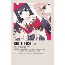 Anime And Your World Anime Kpop Bilgi Kart Defter 1 Adet Özel Tasarım A4 Boyutu 21*29 cm  Telli Çizgisiz Büyük Boy defter