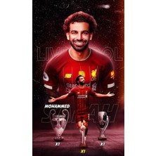 Anime And Your World Mohamed Salah Defter 1 Adet Özel Tasarım A4 Boyutu 21*29 cm Telli Kareli Büyük Boy Defter