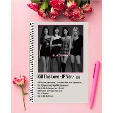 Anime And Your World Blackpink Bts Twice Anime Kpop  Defter 1 Adet  A4 Boyutu 21*29 cm Telli Kareli Büyük Boy