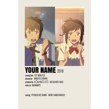 Anime And Your World Anime Kpop Bilgi Kart Defter 1 Adet Özel Tasarım A4 Boyutu 21*29 cm Telli Çizgili Büyük Boy Defter
