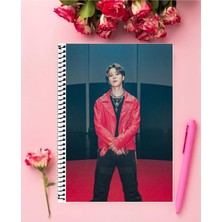 Anime And Your World Jimin Bts Defter 1 Adet Özel Tasarım A4 Boyutu 21*29 cm  Telli Çizgisiz Büyük Boy defter