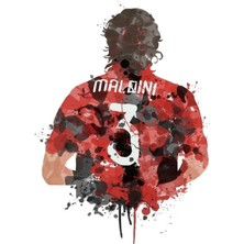 Anime And Your World Paolo Maldini Defter 1 Adet Özel Tasarım A4 Boyutu 21*29 cm Telli Kareli Büyük Boy Defter