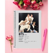 Anime And Your World Blackpink Bts Twice Anime Kpop Defter 1 Adet  A5 Boyutu 15*21 cm  Telli Çizgisiz Orta Boy 