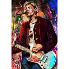 Anime And Your World Kurt Cobain Nirvana Defter 1 Adet Özel Tasarım A4 Boyutu 21*29 cm Telli Kareli Büyük Boy