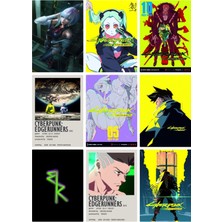 Anime And Your World Cyberpunk Edgerunners Defter 1 Adet Özel Tasarım A4 Boyutu 21*29 cm Telli Kareli Büyük Boy Defter