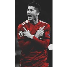 Anime And Your World Robert Lewandowski Defter 1 Adet Özel Tasarım A4 Boyutu 21*29 cm Telli Kareli Büyük Boy Defter
