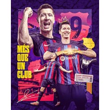 Anime And Your World Robert Lewandowski Defter 1 Adet Özel Tasarım A4 Boyutu 21*29 cm Telli Kareli Büyük Boy Defter