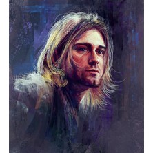 Anime And Your World Kurt Cobain Nirvana Defter 1 Adet Özel Tasarım A4 Boyutu 21*29 cm Telli Kareli Büyük Boy