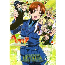 Anime And Your World Hetalia Axis Powers  Defter 1 Adet Özel Tasarım A4 Boyutu 21*29 cm Telli Kareli Büyük Defter