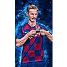 Anime And Your World Frenkie De Jong  Defter 1 Adet Özel Tasarım A4 Boyutu 21*29 cm Telli Kareli Büyük Boy Defter