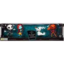 JADA The Nightmare Before Christmas, Lisanslı 4'lü Figür Seti, 6.5 Cm, Die-Cast (Metal)