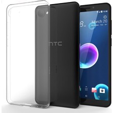 Heptek İletişim Htc Desire 12 Şeffaf Kılıf Yumuşak Ince Tasarımlı Kapak (Süper)