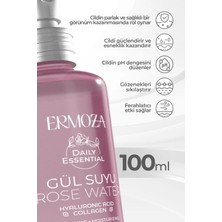 Ermoza Kozmetik Daily Essential Gül Suyu - Hyaluronic Acid - Collagen  Ph Dengeleniyici Sağlıklı Görünüm 100 ml