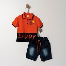 Cumino Happy Days Erkek Çocuk Kot Şortlu Takım