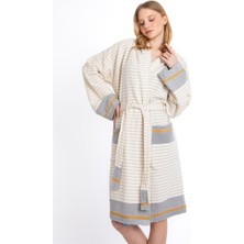 Sensomia Viola 100% Pamuklu Peştamal Bornoz Plaj Banyo Duş Deniz Havuz Bornozu