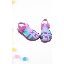 Papuç Sepeti ARZEN-2881 Kız Çocuk Ortopedik Sandalet Ayakkabı