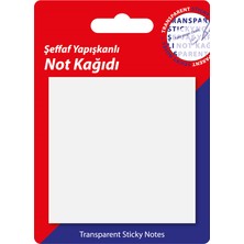 Hobi Market Art Şeffaf Post-It Yapışkanlı Not Kağıdı 76X76 Mm. 50 Yaprak