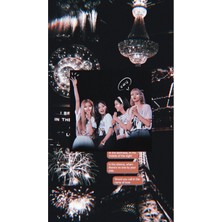 Anime And Your World Blackpink Defte Ryeni Model 1 Adet Özel Tasarım A4 Boyutu 21*29 cm  Telli Çizgisiz Büyük Boy defter