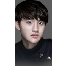 Anime And Your World Exo D.o. (Do)  Defter 1 Adet Özel Tasarım A4 Boyutu 21*29 cm Telli Çizgili Büyük Boy Defter