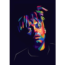 Anime And Your World Juice Wrld Defter 1 Adet Özel Tasarım A4 Boyutu 21*29 cm  Telli Çizgisiz Büyük Boy defter