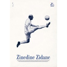 Anime And Your World Zinedine Zidane Defter 1 Adet Özel Tasarım A4 Boyutu 21*29 cm Telli Kareli Büyük Boy Defter