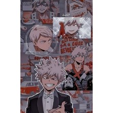 Anime And Your World Bakugo Katsuki  Resim Defteri (Çizim Defteri )Telli A4 Boyutu Pvc Kaplı 21×29 cm 32 Sayfa