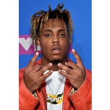 Anime And Your World Juice Wrld Defter 1 Adet Özel Tasarım A4 Boyutu 21*29 cm  Telli Çizgisiz Büyük Boy defter