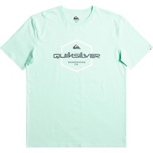 Quiksilver Bisiklet Yaka Açık Mavi Erkek T-Shirt EQYZT07275 Passtheprıde M Tees
