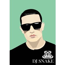 Anime And Your World Dj Snake Defter 1 Adet Özel Tasarım A4 Boyutu 21*29 cm Telli Kareli Büyük Boy Defter
