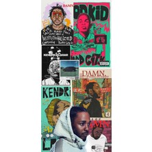 Anime And Your World Kendrick Lamar  Defter 1 Adet Özel Tasarım A5 Boyutu 15*21 cm  Telli Çizgisiz Orta Boy defter