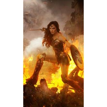 Anime And Your World Gal Gadot  Defter 1 Adet Özel Tasarım A4 Boyutu 21*29 cm Telli Kareli Büyük Boy Defter