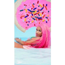 Anime And Your World  Nicki Minaj Defter 1 Adet Özel Tasarım A4 Boyutu 21*29 cm Telli Kareli Büyük Boy Defter