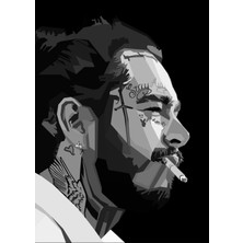 Anime And Your World Post Malone  Defter 1 Adet Özel Tasarım A5 Boyutu 15*21 cm  Telli Çizgisiz Orta Boy defter