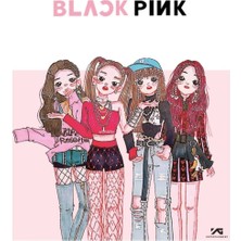 Anime And Your World Blackpink Manga  Defter 1 Adet Özel Tasarım A4 Boyutu 21*29 cm Telli Çizgisiz Büyük Boy Defter