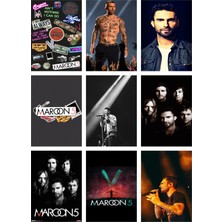 Anime And Your World  Maroon 5 Defter 1 Adet Özel Tasarım A4 Boyutu 21*29 cm Telli Çizgili Büyük Boy Defter