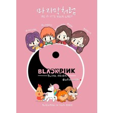 Anime And Your World Blackpink Manga  Defter 1 Adet Özel Tasarım A4 Boyutu 21*29 cm Telli Çizgisiz Büyük Boy Defter
