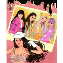 Anime And Your World Blackpink Manga  Defter 1 Adet Özel Tasarım A5 Boyutu 15*21 cm  Telli Çizgisiz Orta Boy defter