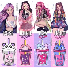 Anime And Your World Blackpink Manga  Defter 1 Adet Özel Tasarım A4 Boyutu 21*29 cm Telli Çizgili Büyük Boy Defter