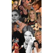 Anime And Your World Kendall Jenner  Defter 1 Adet Özel Tasarım A5 Boyutu 15*21 cm  Telli Çizgisiz Orta Boy defter