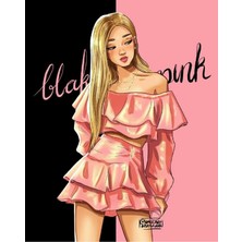 Anime And Your World Blackpink Manga  Defter 1 Adet Özel Tasarım A4 Boyutu 21*29 cm Telli Çizgisiz Büyük Boy Defter