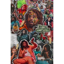 Anime And Your World J.cole  Defter 1 Adet Özel Tasarım A4 Boyutu 21*29 cm Telli Çizgisiz Büyük Boy Defter