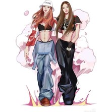 Anime And Your World Blackpink Manga  Defter 1 Adet Özel Tasarım A4 Boyutu 21*29 cm Telli Çizgisiz Büyük Boy Defter