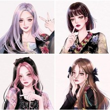Anime And Your World Blackpink Manga  Defter 1 Adet Özel Tasarım A4 Boyutu 21*29 cm Telli Çizgili Büyük Boy Defter