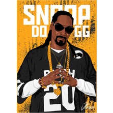 Anime And Your World Snoop Dogg  Defter 1 Adet Özel Tasarım A4 Boyutu 21*29 cm Telli Kareli Büyük Boy Defter